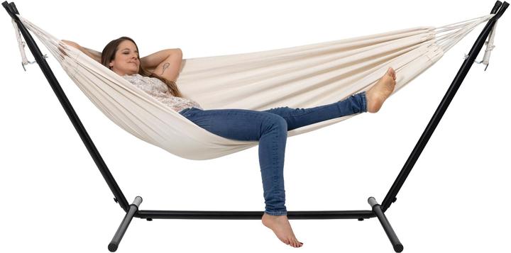 Koor Doppelhängematte Nuvola mit Gestell, weiss (300 kg)