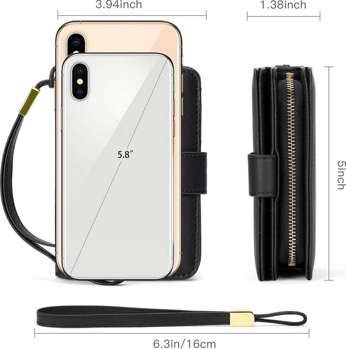 Produktbild Only-Bags.Store Portemonnaie Reissverschluss mit Münzfach & RFID-Schutz