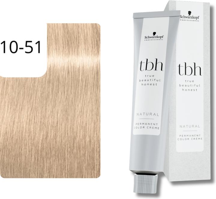 Image du produit Schwarzkopf True Beautiful Honest Tbh 1051 C Ultrablond Gold Cendr 60ml (Cendré Or 10-51 Ultra Blond Cendré)