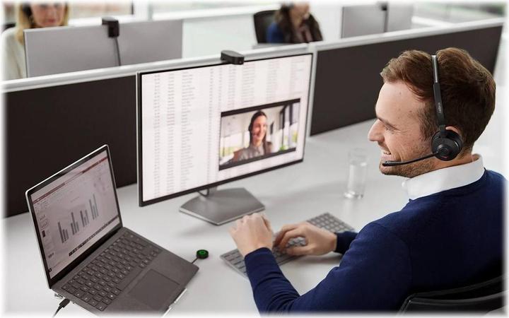 Actual product image Jabra Headset Engage 55 UC Duo USB-C, incl. charging station (Wireless, USB-C)