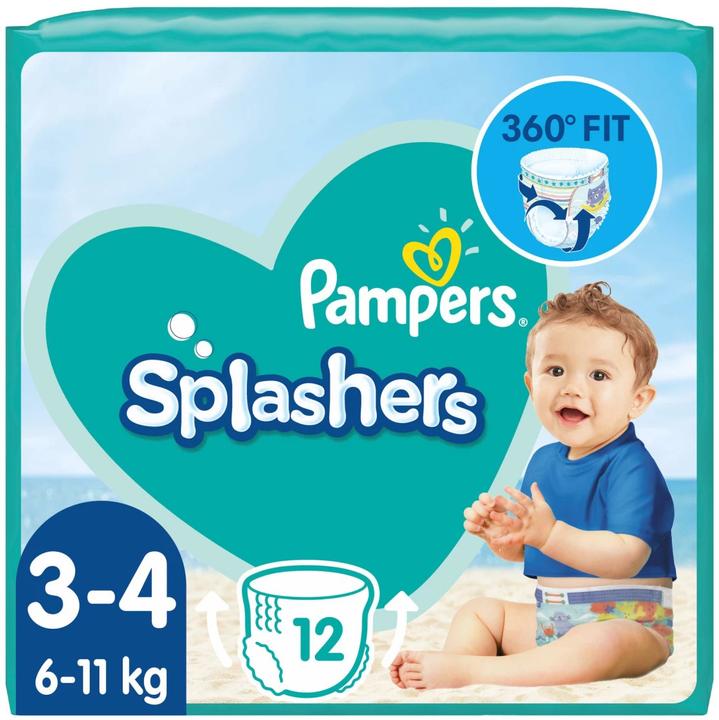 Produktbild Pampers Splashers (Gr. 3, Gr. 4, Tragepack, 12 Stk.)
