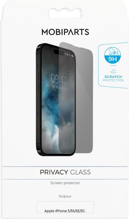 Actual product image Mobiparts Privacy Glass Apple iPhone 5/5S/SE/5C (1 Piece, Apple iPhone 5, Apple iPhone SE, Apple iPhone 5s, Apple iPhone 5c)