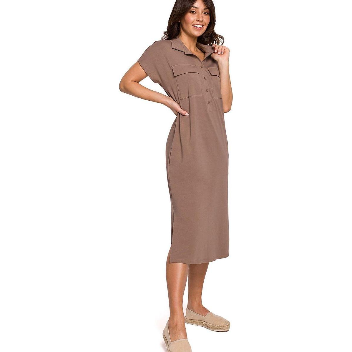 Be Wear, Kleider, Alltagskleid, Braun, (L)