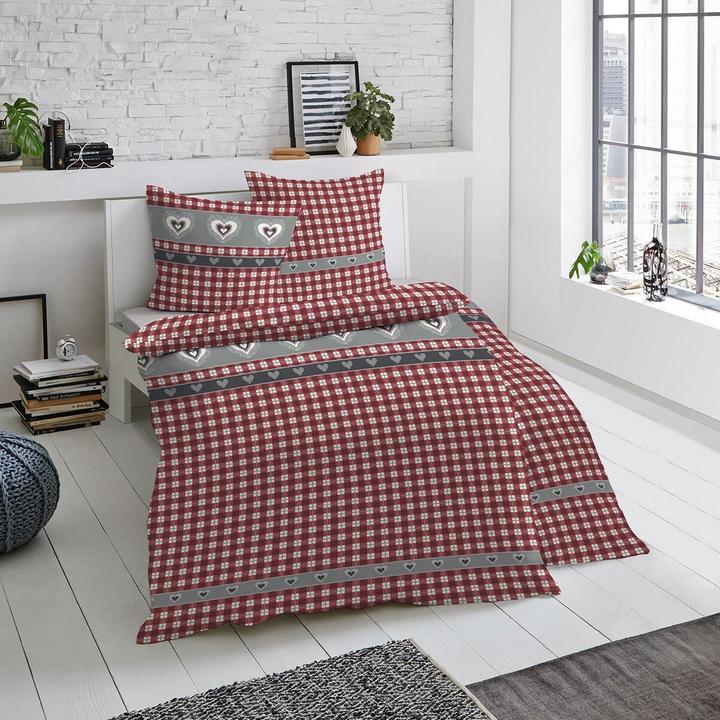 Immagine prodotto Traumschlaf Cuori di casa di campagna (Set di biancheria da letto, 200 x 200 cm, 70 x 90 cm)