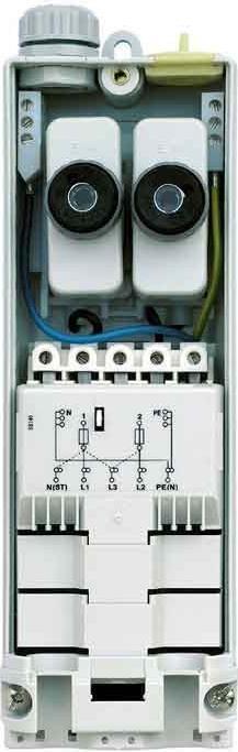 Produktbild Krüger TE Connec.Raychem/DEÜbergangs/Sicherungskasten 2xE14 L1 L2 L3 E