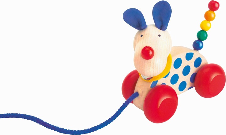 Selecta Spielzeug Pull-along dog Nico