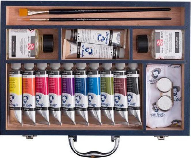 Actual product image Talens Oel VanGogh Set Starterbox XL 12 tubes 40ml (Multicoloured, 40 ml)