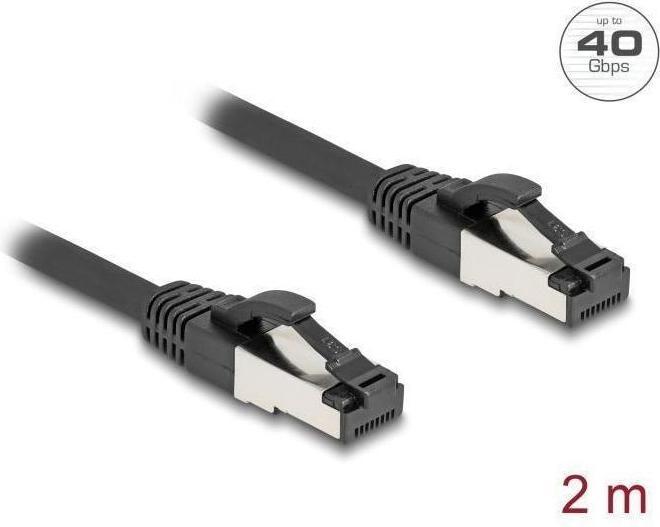 Actual product image Delock 80572 Cat.8.1 patch cable S/FTP 2m black (80572) (S/FTP, CAT8.1, 2 m)