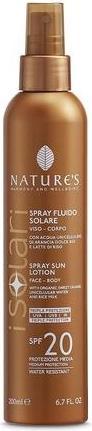 Actual product image Nature's Grehge I Solar Fluid Spray for Face and Body SPF 20 200ml (Sun spray, SPF 20, 200 ml)