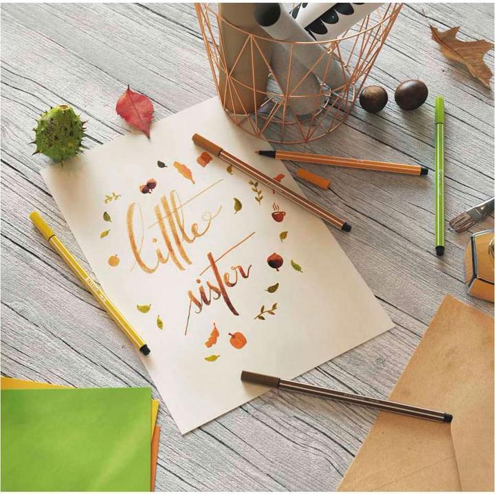 Productafbeelding STABILO Pen 68 Premium viltstift (Donkergrijs, 1 x)