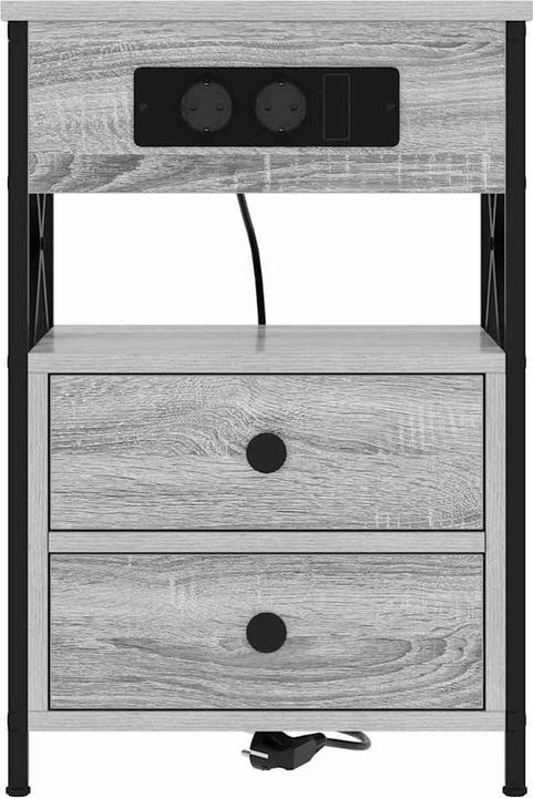 Produktbild vidaXL Moderner Nachttisch (40 x 31 x 60 cm)
