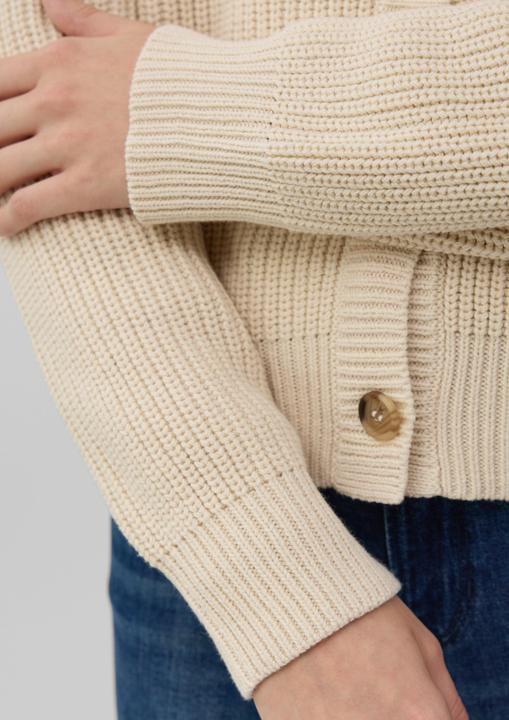 Produktbild s.Oliver Strickjacke Cardigan aus Baumwollmix in Ripp-Optik (44)