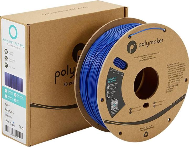 Immagine prodotto Polymaker PolyLite PLA PRO Blu 1,75mm 1kg (1.75 mm, 1000 g)