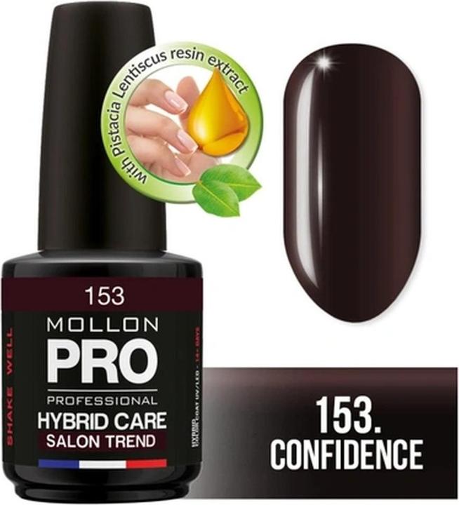 Actual product image Mollon Pro Mol Hybrid Shine 153 - Semi-Permanent Nail Polish