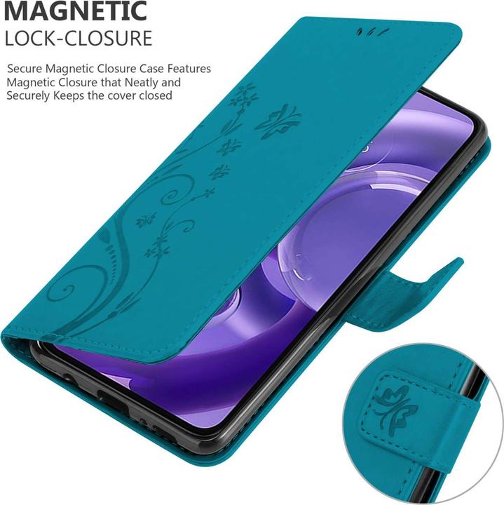 Actual product image Cadorabo Case for Motorola EDGE 30 NEO Flower Book (Motorola Edge 30 Neo)