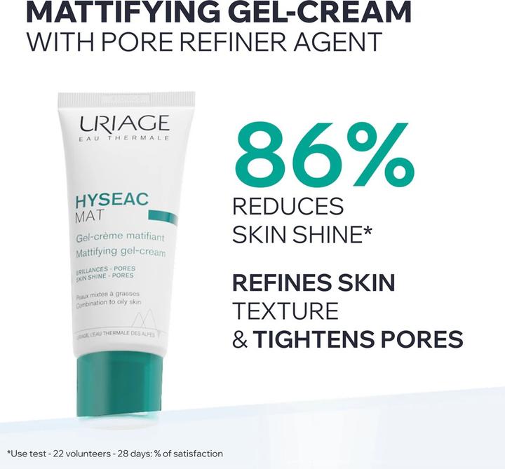 Productafbeelding Uriage Hyséac Mat' matterende emulsie (40 ml, Gezichtsgel)