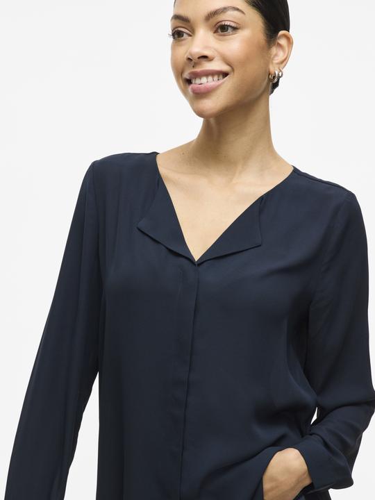 Produktbild Vila High Low geteilter Kragen Hemd (XXL)