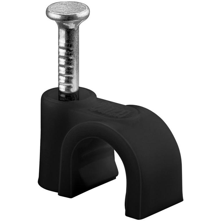 Goobay, Kabelhalter, Kabelschelle 8 mm, schwarz