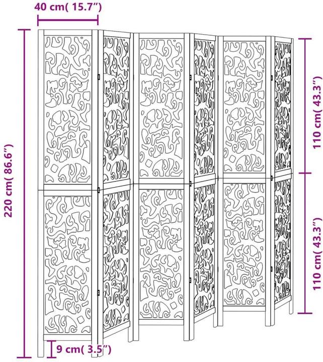 Actual product image vidaXL Paravent