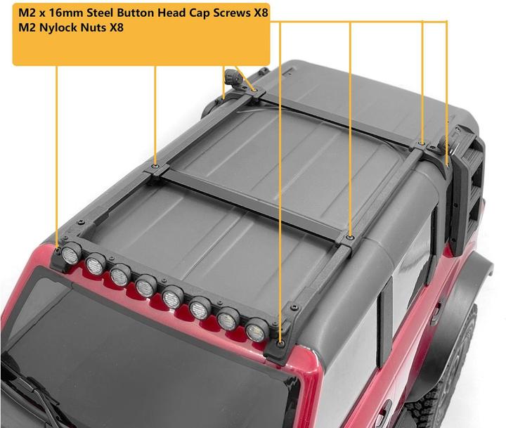Produktbild Rc4Wd Dachreling, Style A, TRX-4 Bronco 21