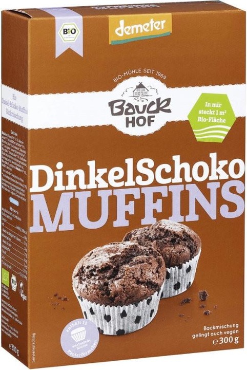 Actual product image Bauckhof Spelt Muffins Chocolate Baking Mix Organic (300 g)