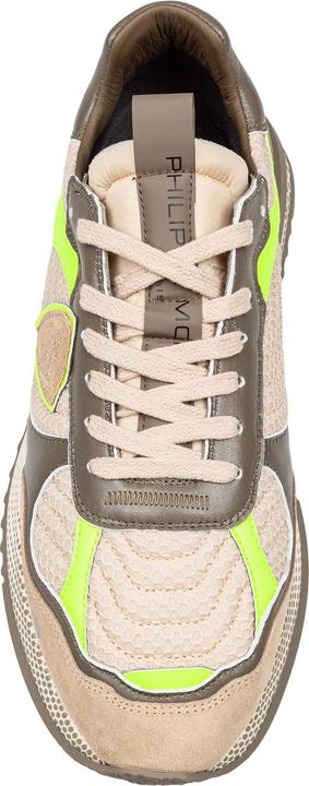 Image du produit Philippe Model olympique sneakers in leather and fabric color military green and yellow (43)
