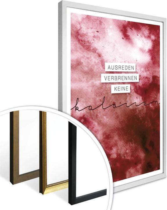 Immagine prodotto Trenddeko Le scuse non fanno bruciare calorie (60 x 80 cm)