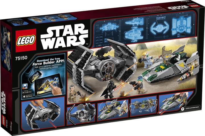 Produktbild LEGO Star Wars Vader's TIE Advanced vs. A-Wing Starfigh (75150, LEGO Star Wars)