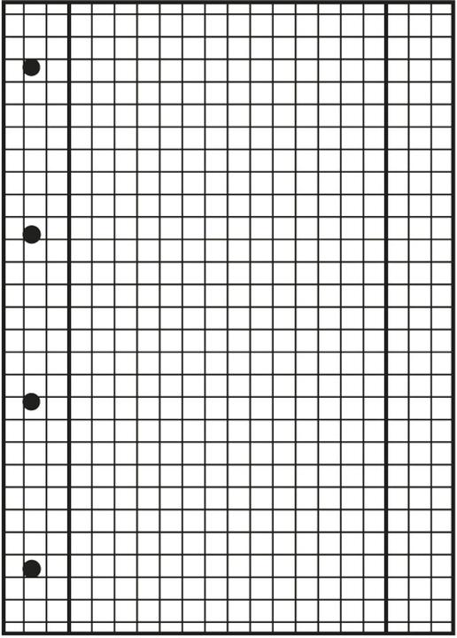 Actual product image Oxford Ring binder inserts, DIN A4, squared, 50 sheets