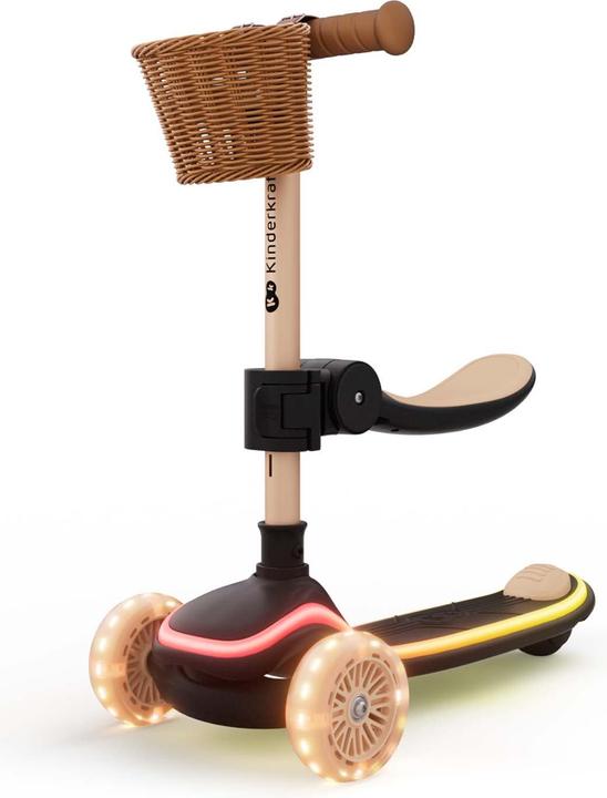 Produktbild KinderKraft Three-wheeled LED scooter beige