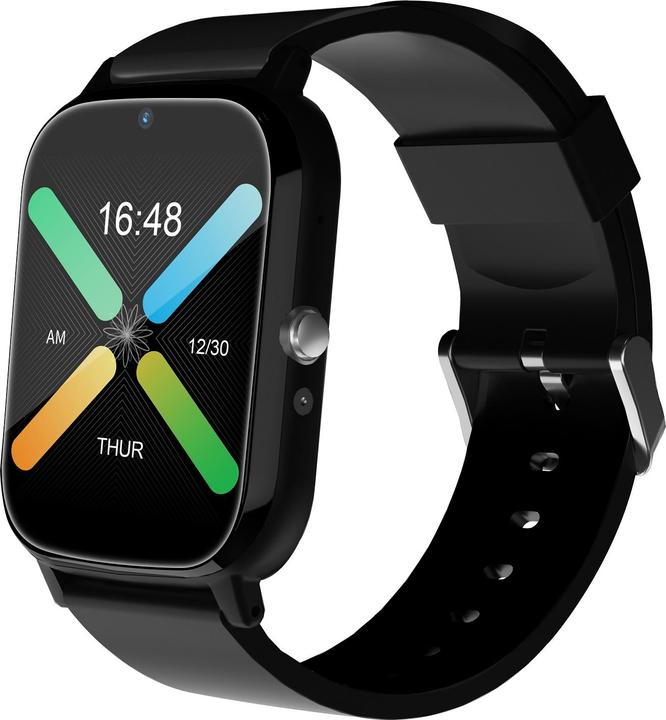 Immagine prodotto DCU Tecnologic Smartwatch Senior con GPS e videochiamate 4G con display IPS da 1,69 pollici impermeabile IPX6 nero (26 mm, 4G)