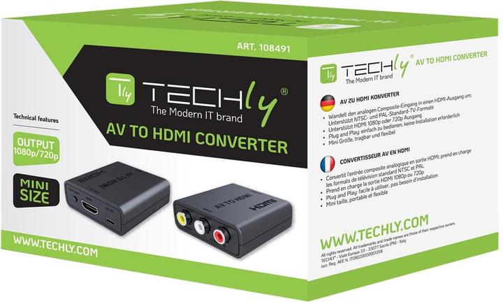 Produktbild Techly IDATA SPDIF-7 Videosignal-Konverter Aktiver Videokonverter Pixel