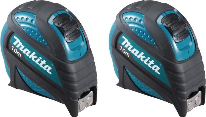 Actual product image Makita B-57168 Mètre ruban 10 m Mètre ruban avec crochet magnétique - 2 pièces (10 m)