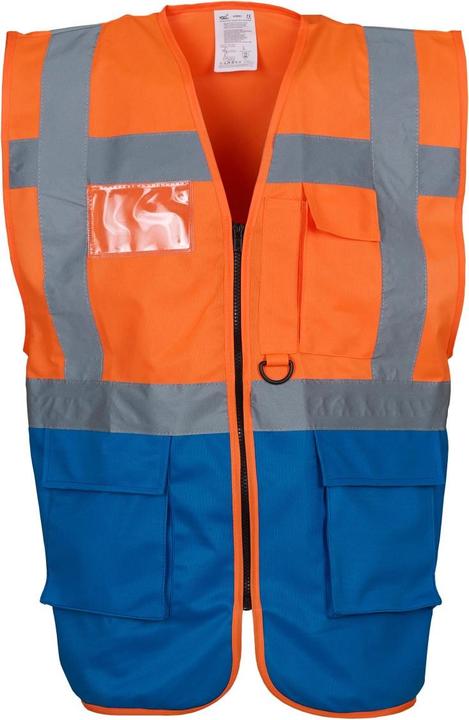 Neonorange, Blau