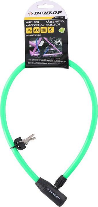 Actual product image Dunlop Cable, anti-theft device for a bicycle (green)