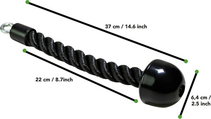 Image du produit Tunturi Trizeps Seil für Kabelzug einzeln