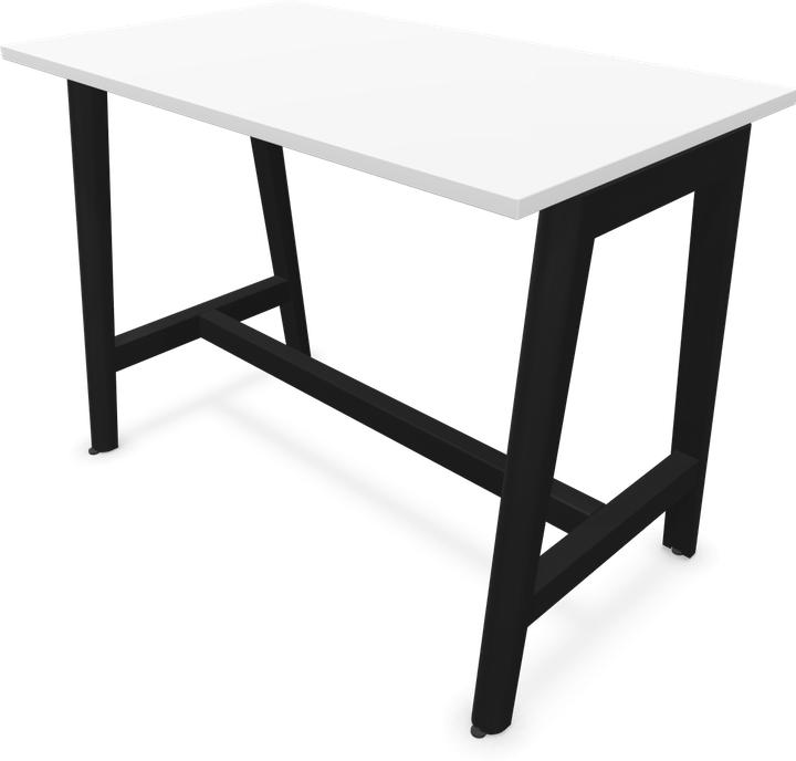 Ash stained black, White