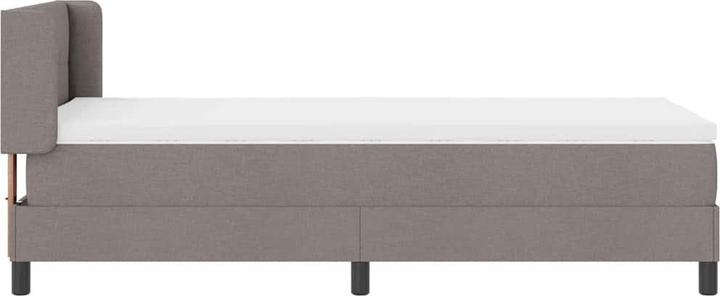 Produktbild VidaXL Boxspringbett Mit Matratze Stoff Taupe (90 x 190 cm)