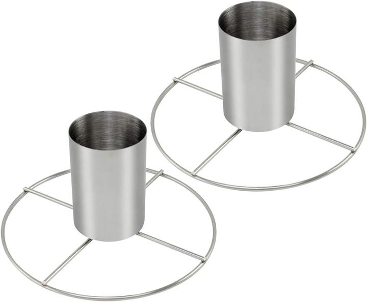 Actual product image Com-four 2er-Set Hähnchenbräter mit Aromabehälter