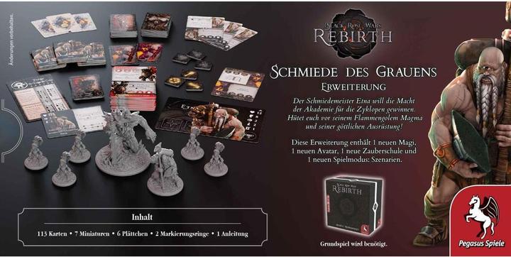 Actual product image Pegasus Black Rose Wars - Rebirth: Forge of Horror, board game, for 2-4 players, from (German)
