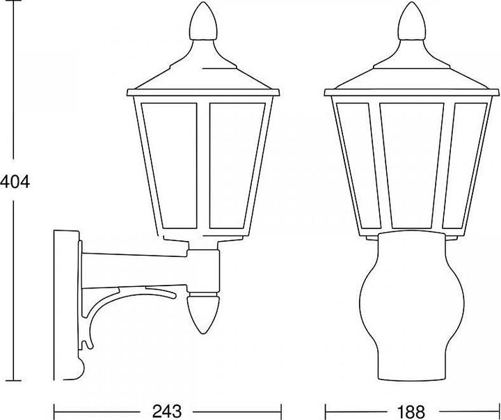 Produktbild Steinel Aussenleuchte L 15 M (0 lm, E27, IP44)