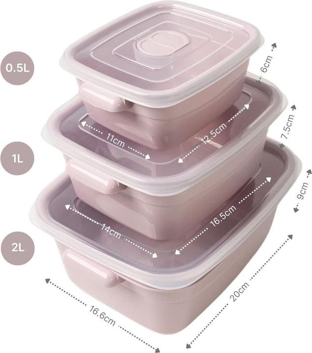 Image du produit Hermex Kit de boîtes à micro-ondes