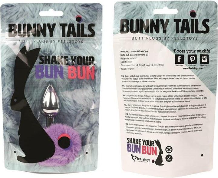 Produktbild FeelzToys Bunny Tails Butt Plug Purple