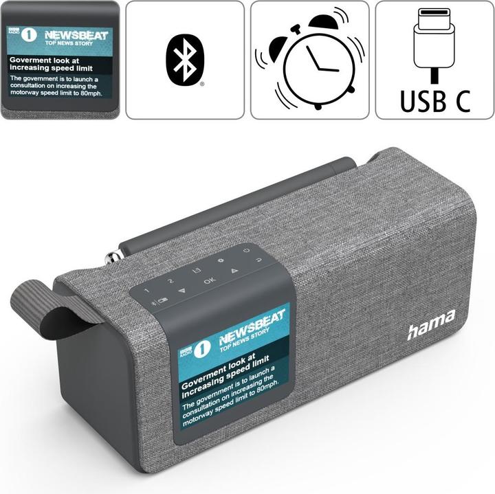 Actual product image Hama DR200BT (DAB+, FM, Bluetooth)