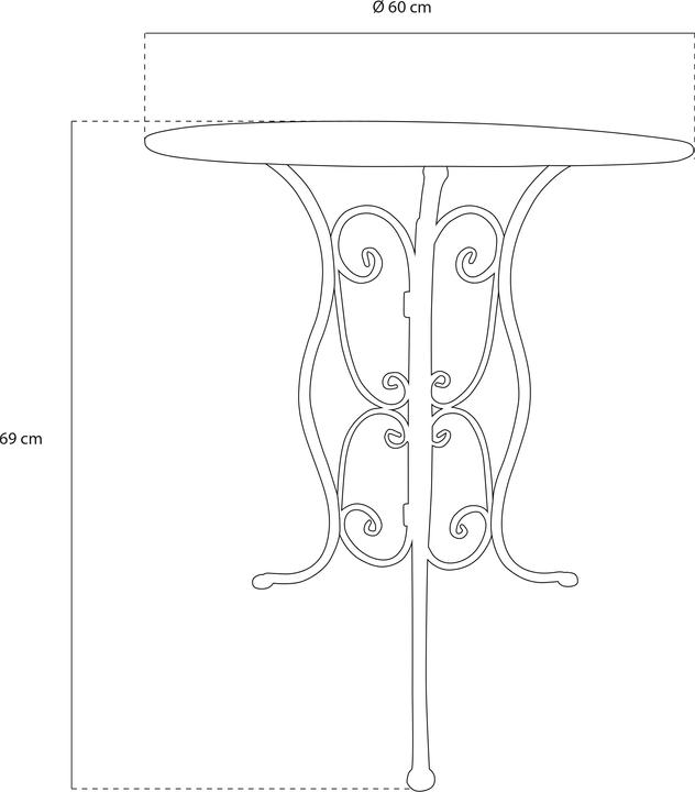 Produktbild Axi Eloise Bistro Set Metall Gestanztes Anthrazit