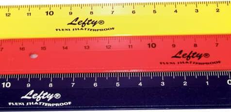 Kum Règle Flexi-Lefty 15cm (15 cm, Matières plastiques)