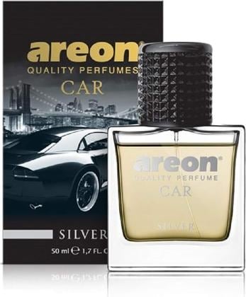 Areon Car Perfume Silver Bouteille en verre de 50 ml