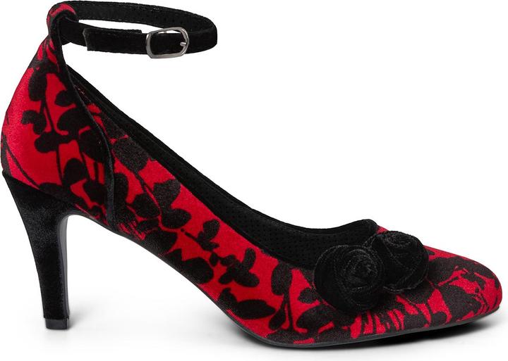 Joe Browns Floral Print Velvet Shoes