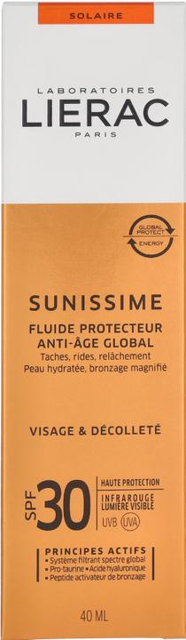 Actual product image Lierac Fluide Sun Protection Factor 30 (Sun cream face, SPF 30, 40 ml, 65 g)