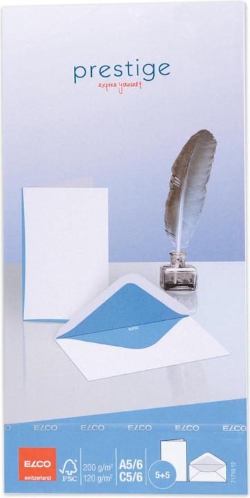 Actual product image Elco Double cards with envelopes Prestige (C5, A5, 5 x)